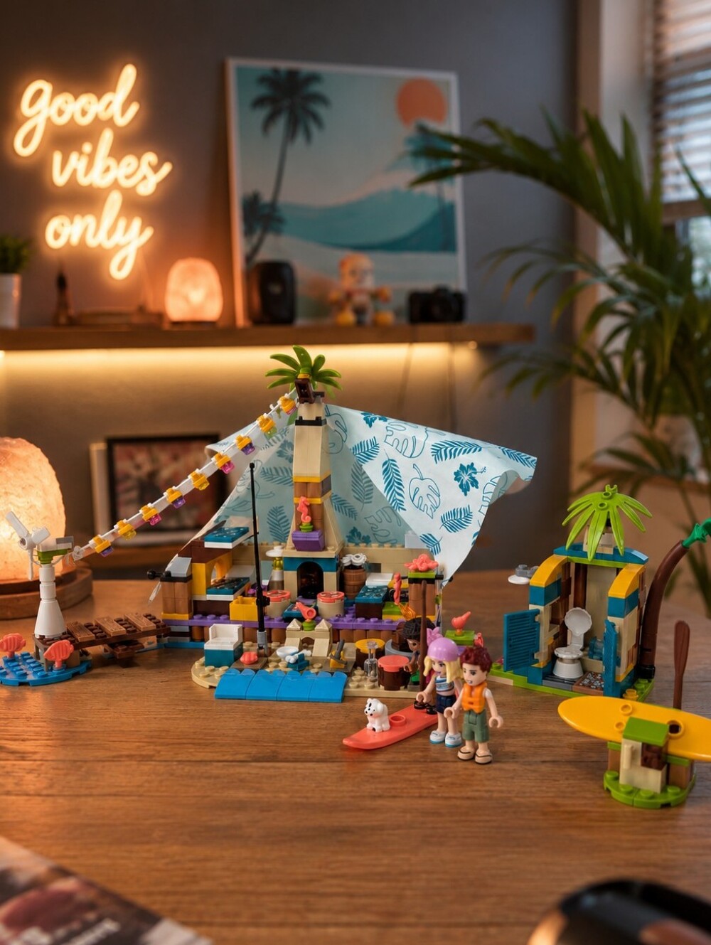 Lego Friends Beach Glamping Complete Set Building Playtime Playroom